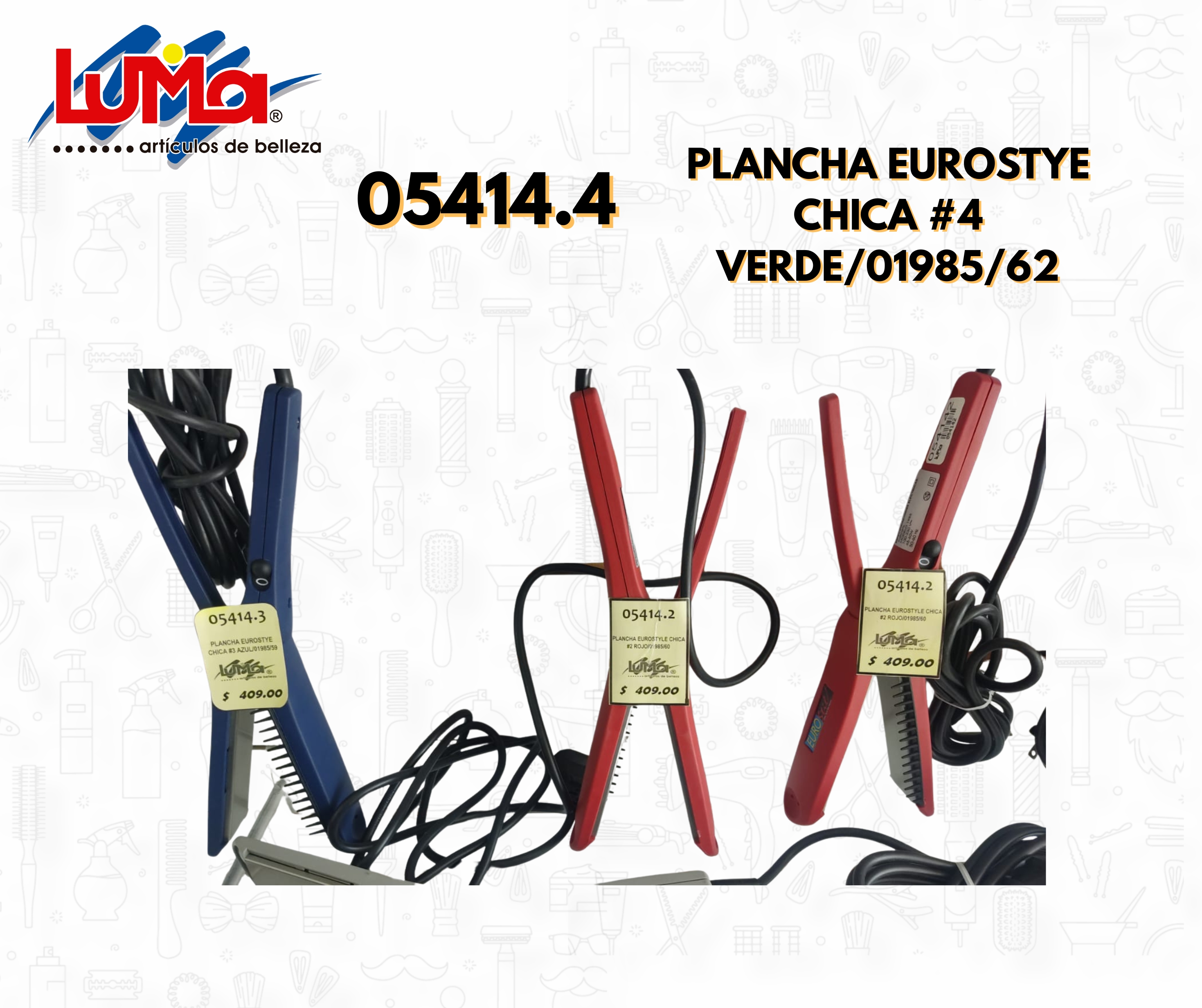 PLANCHA EUROSTYE CHICA #1 NEGRO/01985