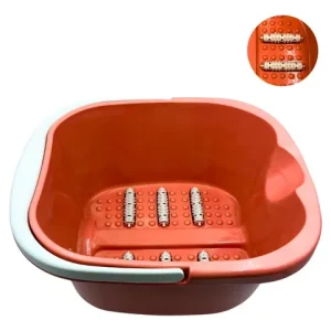 PALANGANA TINA PLEGABLE CON RODILLO P/PEDICURE MASAJE SPA SWFB