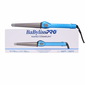 FERRO RIZADOR BABYLISS CONICO NANO TITANIUM 3.17CM 11/4" BABNT125TBES