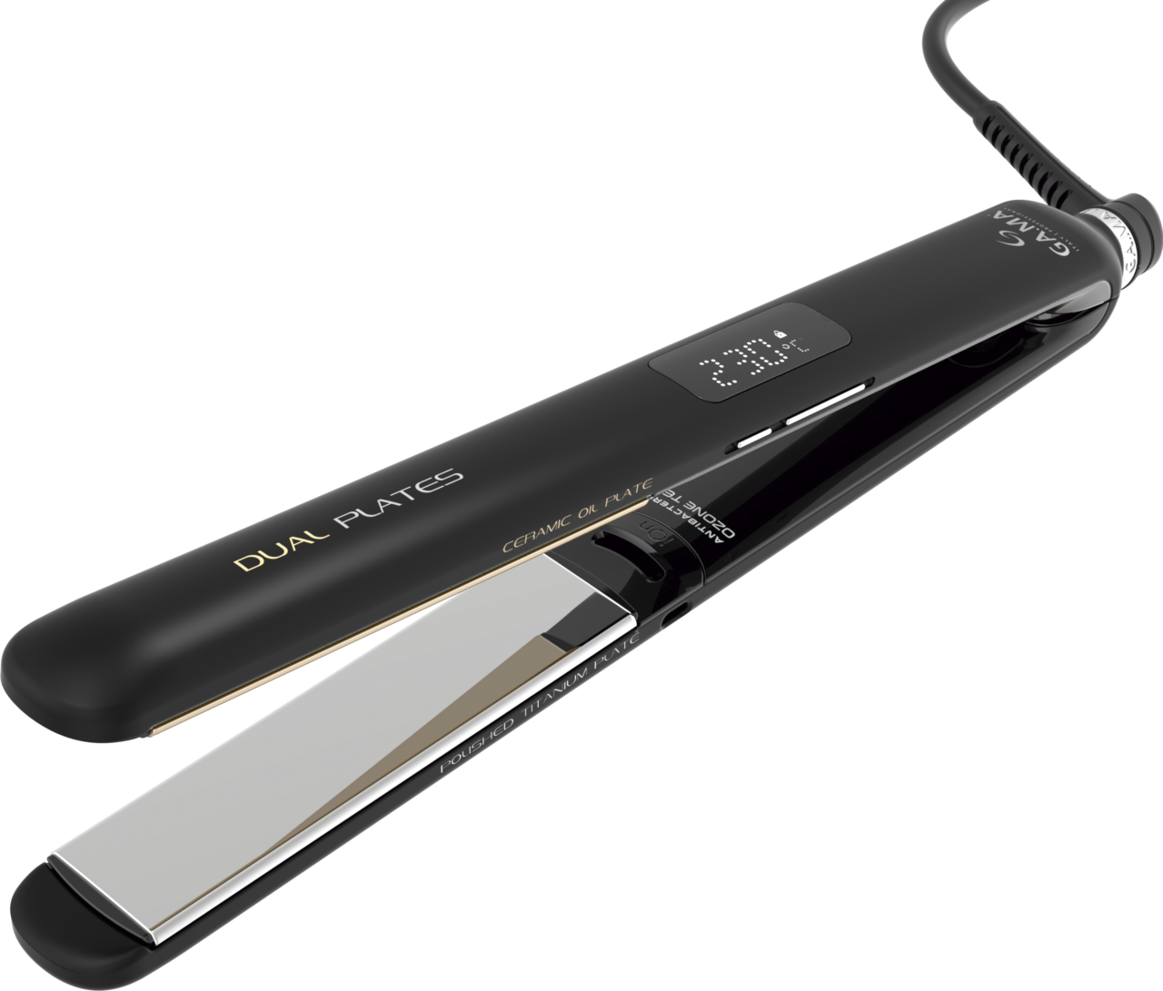 PLANCHA GOLD DUAL 45F/230C PLATES PATIN-TITANIO CP14 DIG 4D-SY